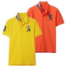 Load image into Gallery viewer, Giordano Men Polo Shirt Pack Of 2 Embroidered Pattern Fashion Polo Men Stretchy Short Sleeve Polos Para Hombre Brand Summer Tops