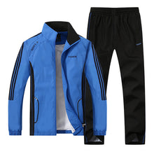 Load image into Gallery viewer, New Men&#39;s Set Spring Autumn Men Sportswear 2 Piece Set Sporting Suit Jacket+Pant Sweatsuit Men Clothing Tracksuit Set Outwear