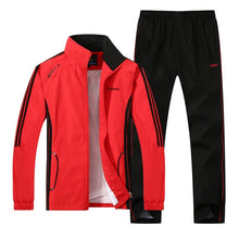 Load image into Gallery viewer, New Men&#39;s Set Spring Autumn Men Sportswear 2 Piece Set Sporting Suit Jacket+Pant Sweatsuit Men Clothing Tracksuit Set Outwear