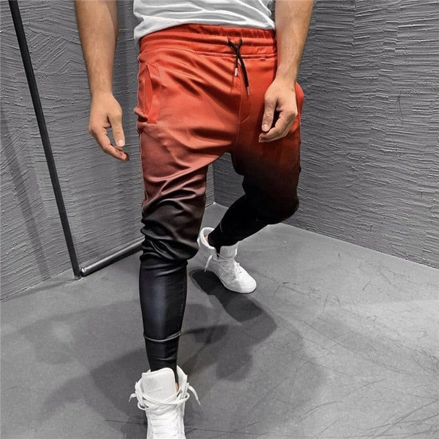 New Gradient Autumn Gyms Men Joggers Sweatpants Men's Joggers Trousers Sporting Clothing The High Quality Bodybuilding Pants